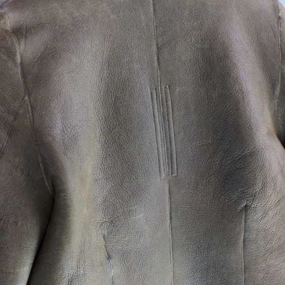 Rick Owen’s Shearling Jacket in Olive Green - Picture 9 of 9